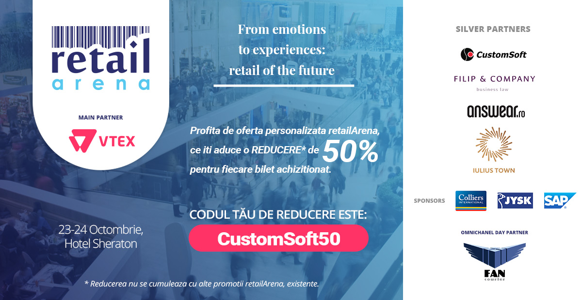 Voucher discount retailArena CustomSoft50